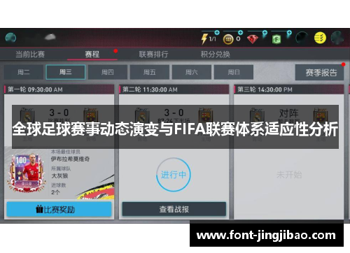全球足球赛事动态演变与FIFA联赛体系适应性分析